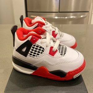 Air Jordan 4 Retro TD Toddler Fire Red